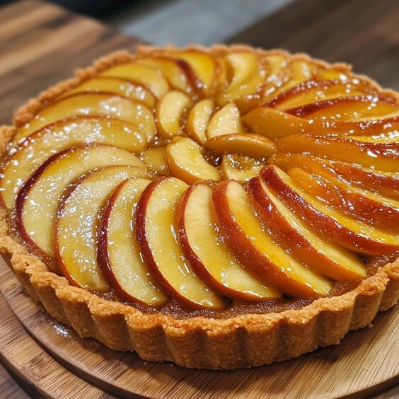 Tarta Manzana y crema de vainilla  